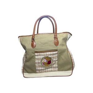 Vintage Disney Winnie the Pooh & Piglet Canvas Tote Bag